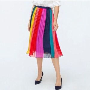 J.Crew Rainbow Skirt New Size 00